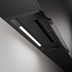 SHEDIR HOOD 90 BLACK GLASS